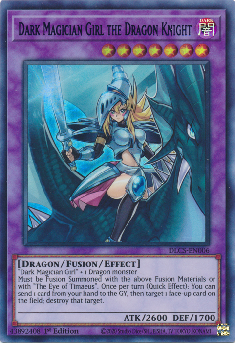 Dark Magician Girl the Dragon Knight (Green) [DLCS-EN006] Ultra Rare | Galactic Gamez