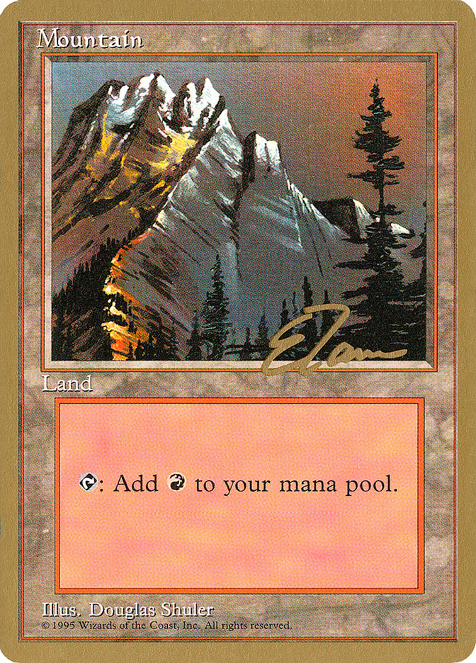Mountain (et373) (Eric Tam) [Pro Tour Collector Set] | Galactic Gamez