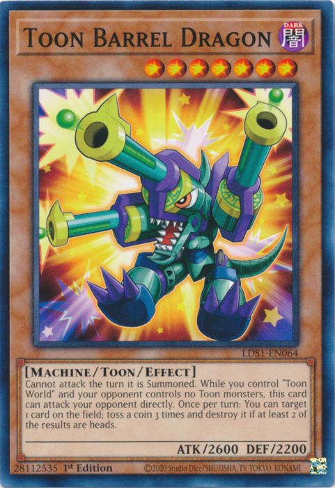 Toon Barrel Dragon [LDS1-EN064] Common | Galactic Gamez