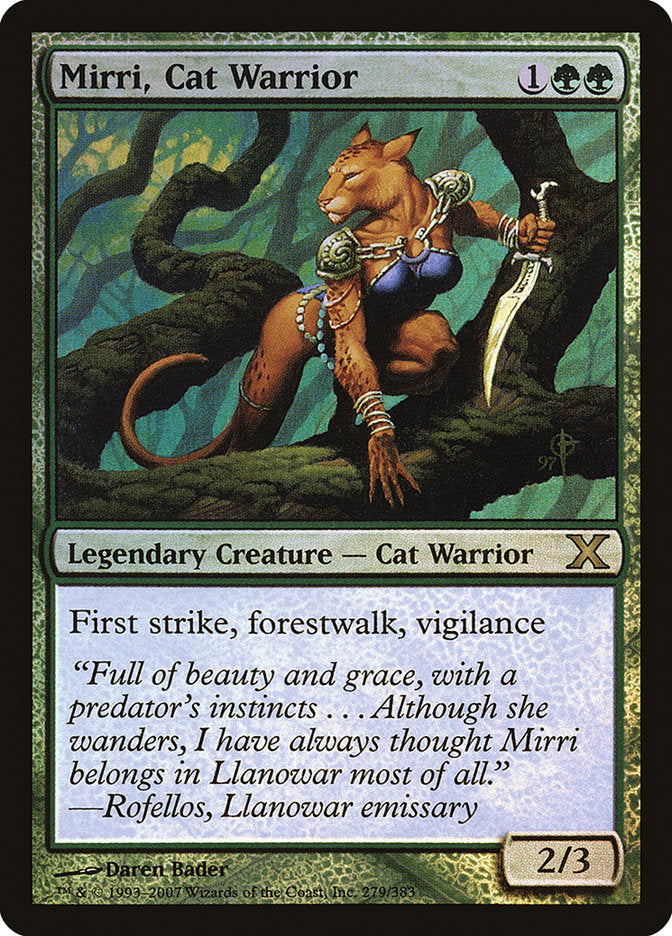 Mirri, Cat Warrior (Premium Foil) [Tenth Edition] | Galactic Gamez