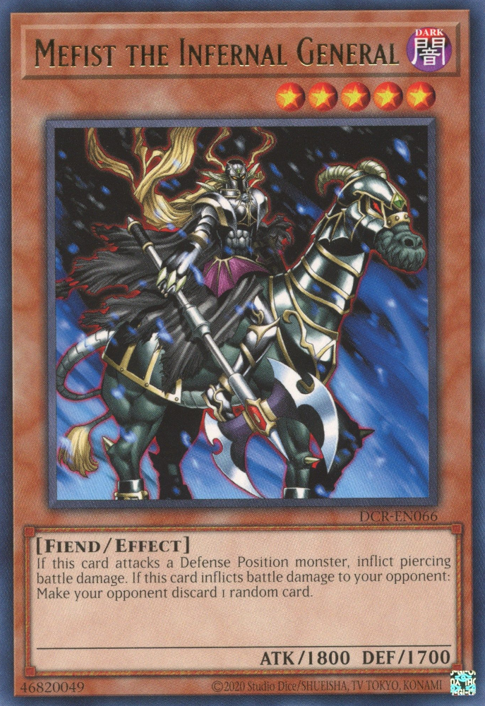 Mefist the Infernal General [DCR-EN066] Rare | Galactic Gamez