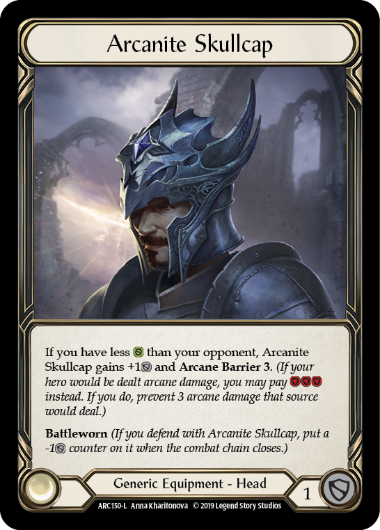 Arcanite Skullcap [ARC150-L] 1st Edition Cold Foil | Galactic Gamez