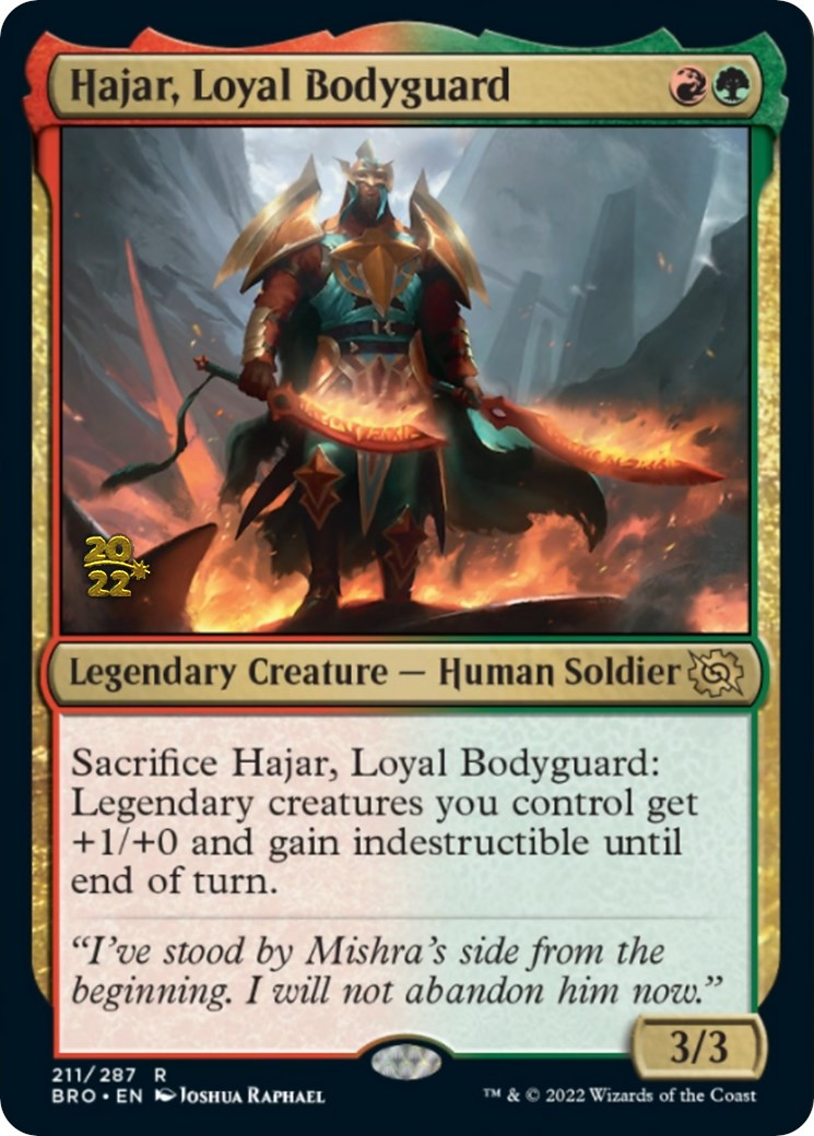 Hajar, Loyal Bodyguard [The Brothers' War: Prerelease Promos] | Galactic Gamez