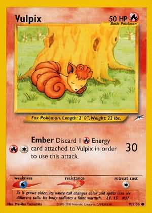 Vulpix (91/105) [Neo Destiny Unlimited] | Galactic Gamez