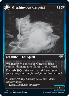 Mischievous Catgeist // Catlike Curiosity [Innistrad: Double Feature] | Galactic Gamez