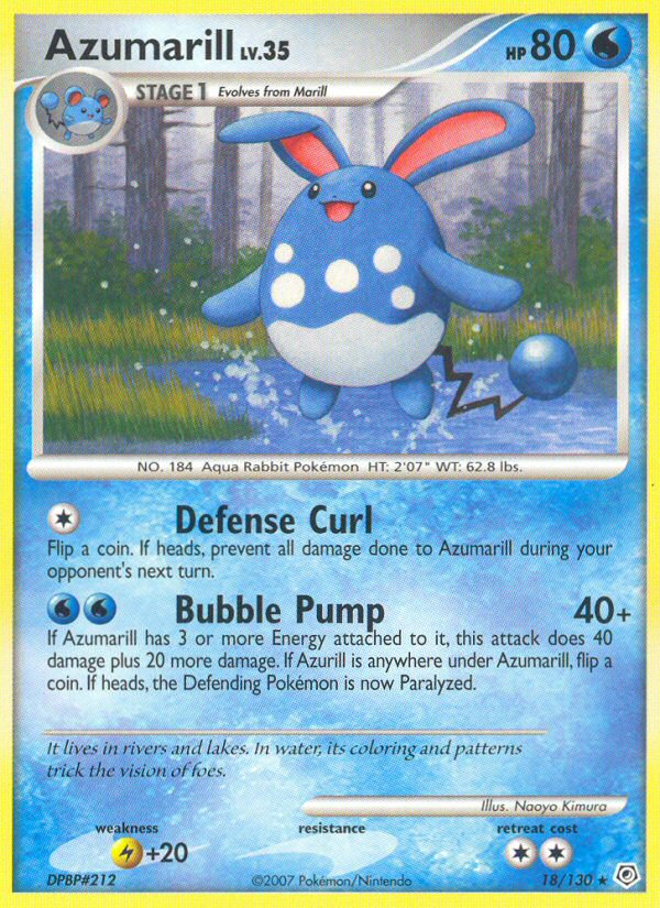 Azumarill (18/130) [Diamond & Pearl: Base Set] | Galactic Gamez