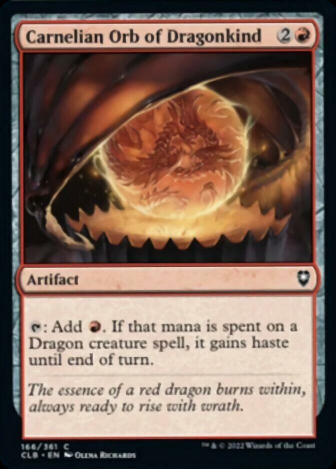 Carnelian Orb of Dragonkind [Commander Legends: Battle for Baldur's Gate] | Galactic Gamez