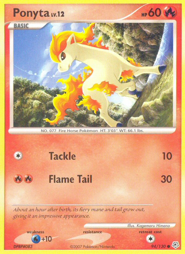 Ponyta (94/130) [Diamond & Pearl: Base Set] | Galactic Gamez