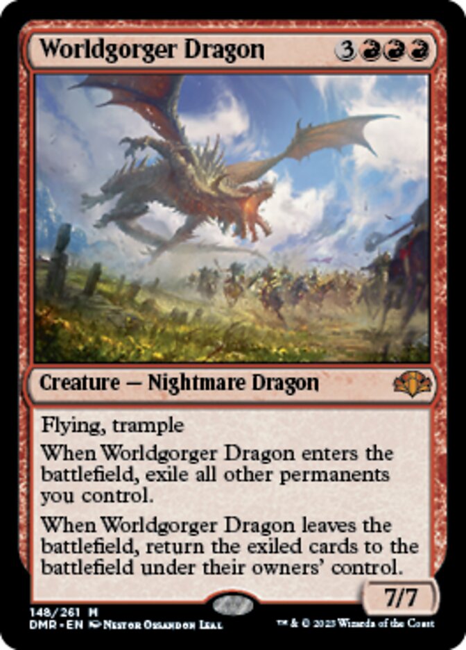 Worldgorger Dragon [Dominaria Remastered] | Galactic Gamez
