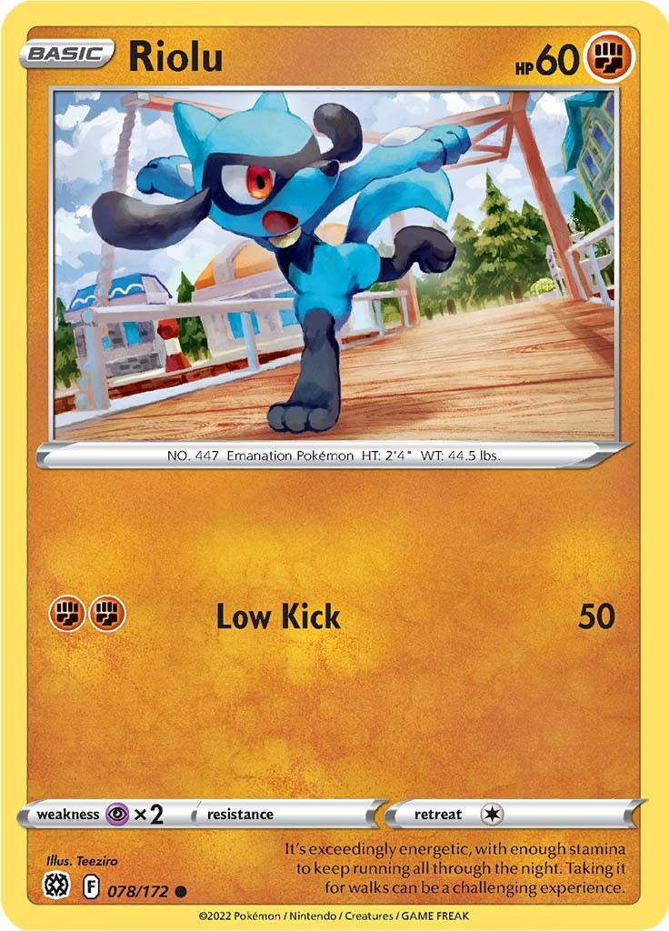 Riolu (078/172) [Sword & Shield: Brilliant Stars] | Galactic Gamez