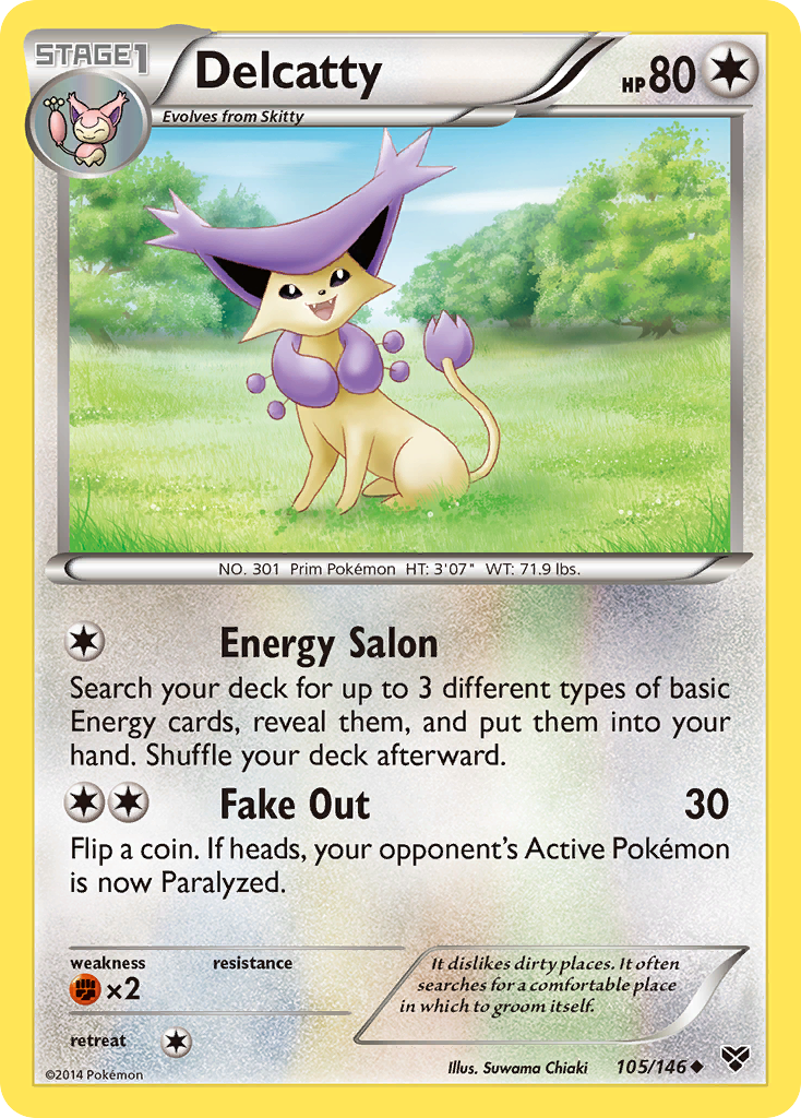 Delcatty (105/146) [XY: Base Set] | Galactic Gamez