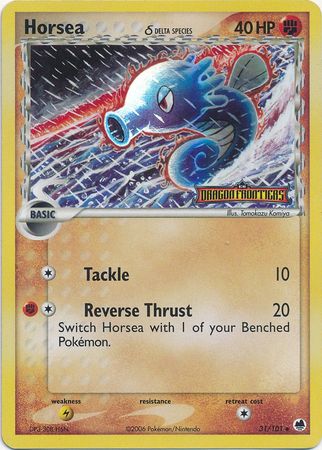 Horsea (31/101) (Delta Species) (Stamped) [EX: Dragon Frontiers] | Galactic Gamez