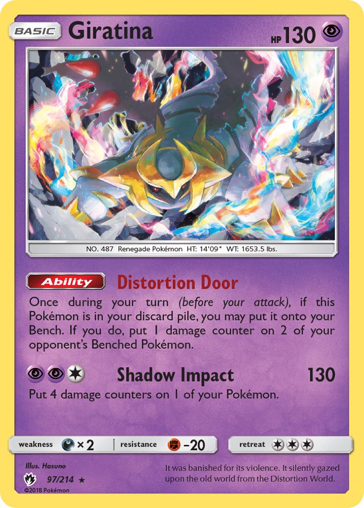 Giratina (97/214) (Theme Deck Exclusive) [Sun & Moon: Lost Thunder] | Galactic Gamez