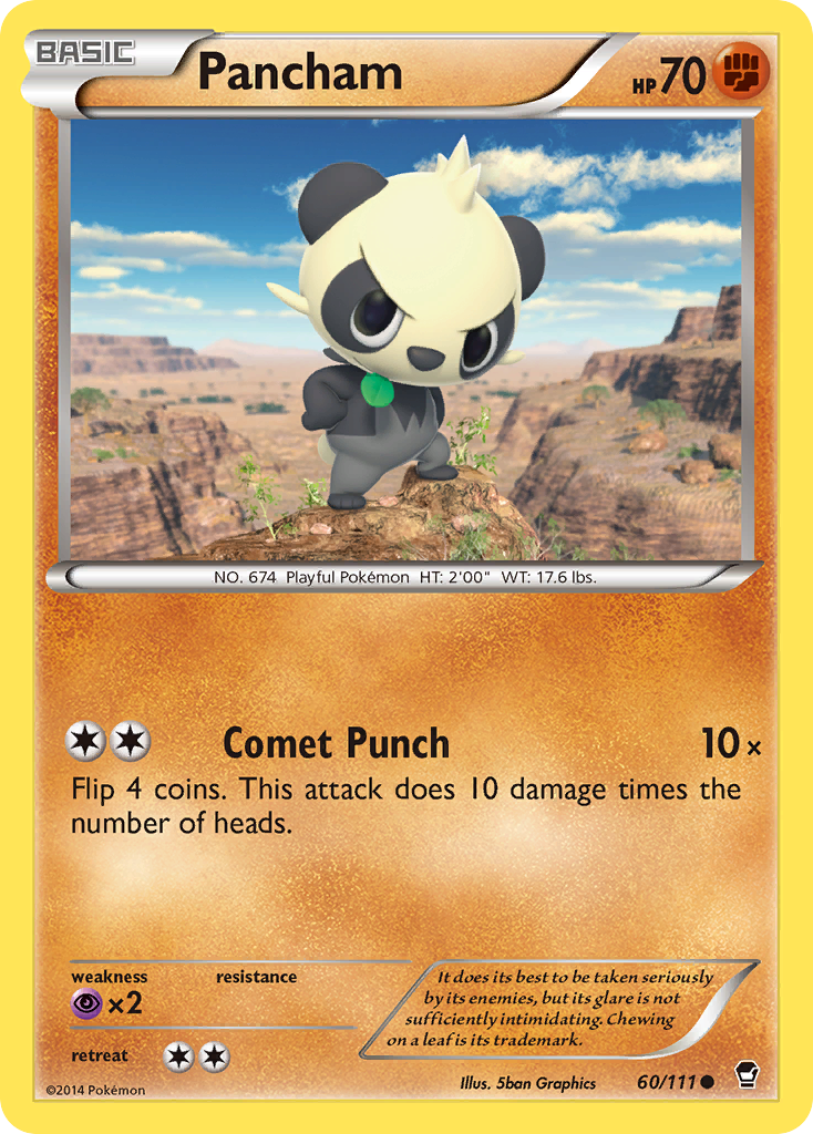 Pancham (60/111) [XY: Furious Fists] | Galactic Gamez