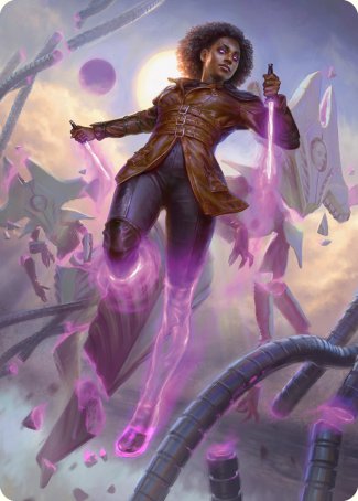 Kaya, Intangible Slayer Art Card [Phyrexia: All Will Be One Art Series] | Galactic Gamez