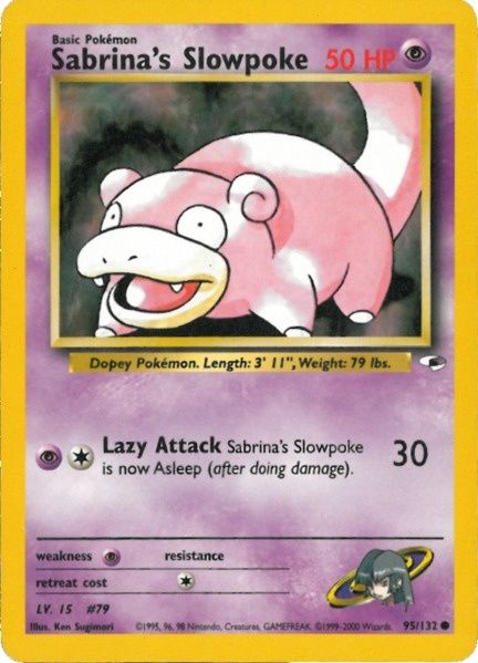 Sabrina's Slowpoke (95/132) [Gym Heroes Unlimited] | Galactic Gamez