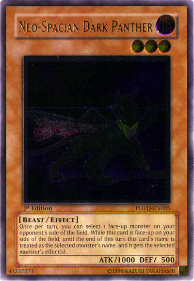 Neo-Spacian Dark Panther (UTR) [POTD-EN005] Ultimate Rare | Galactic Gamez