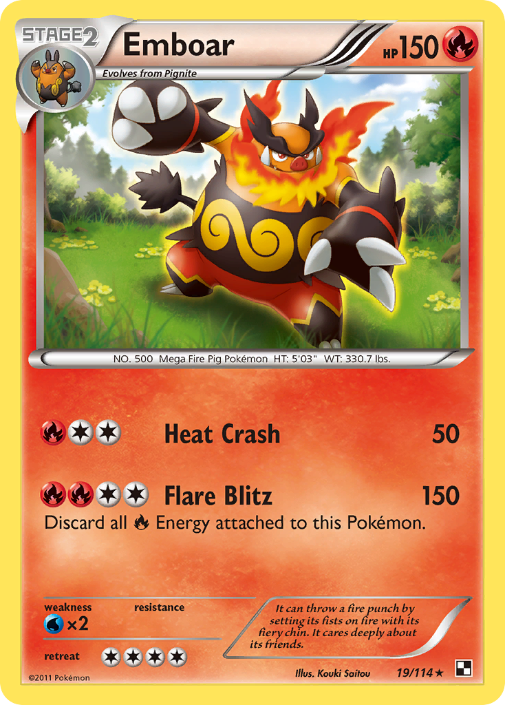 Emboar (19/114) [Black & White: Base Set] | Galactic Gamez