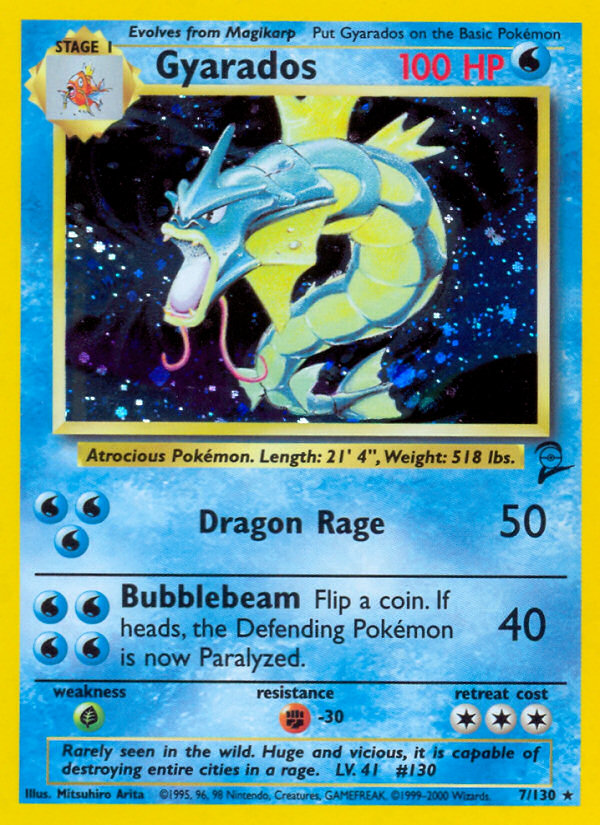 Gyarados (7/130) [Base Set 2] | Galactic Gamez