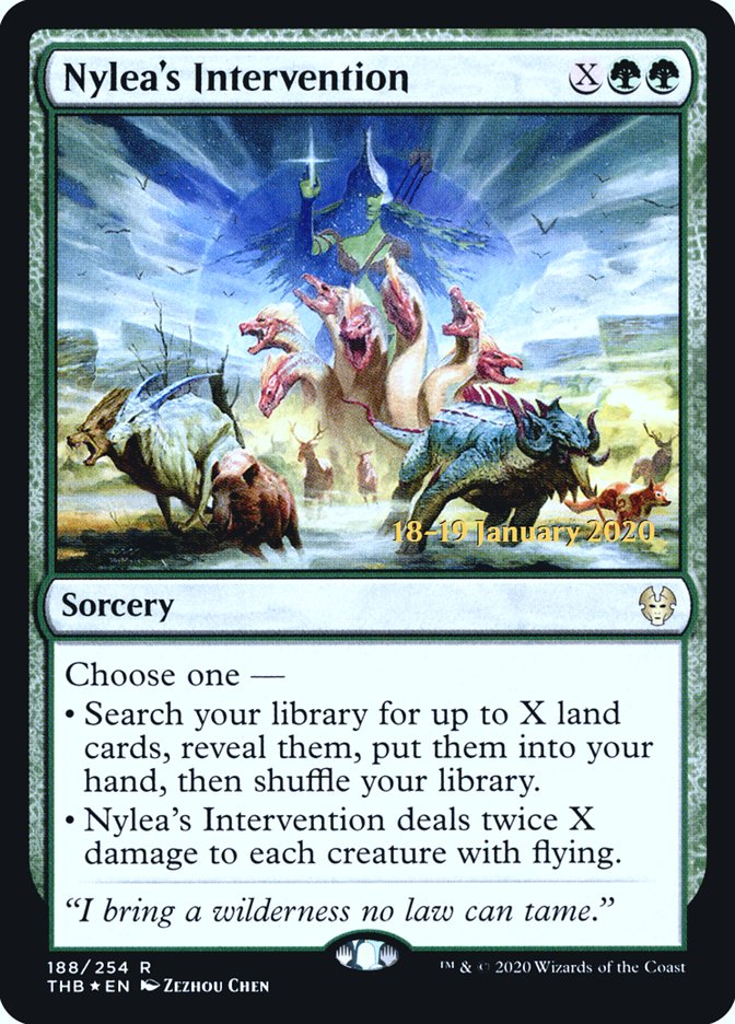 Nylea's Intervention [Theros Beyond Death Prerelease Promos] | Galactic Gamez