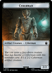 Soldier // Cyberman Double-Sided Token [Doctor Who Tokens] | Galactic Gamez