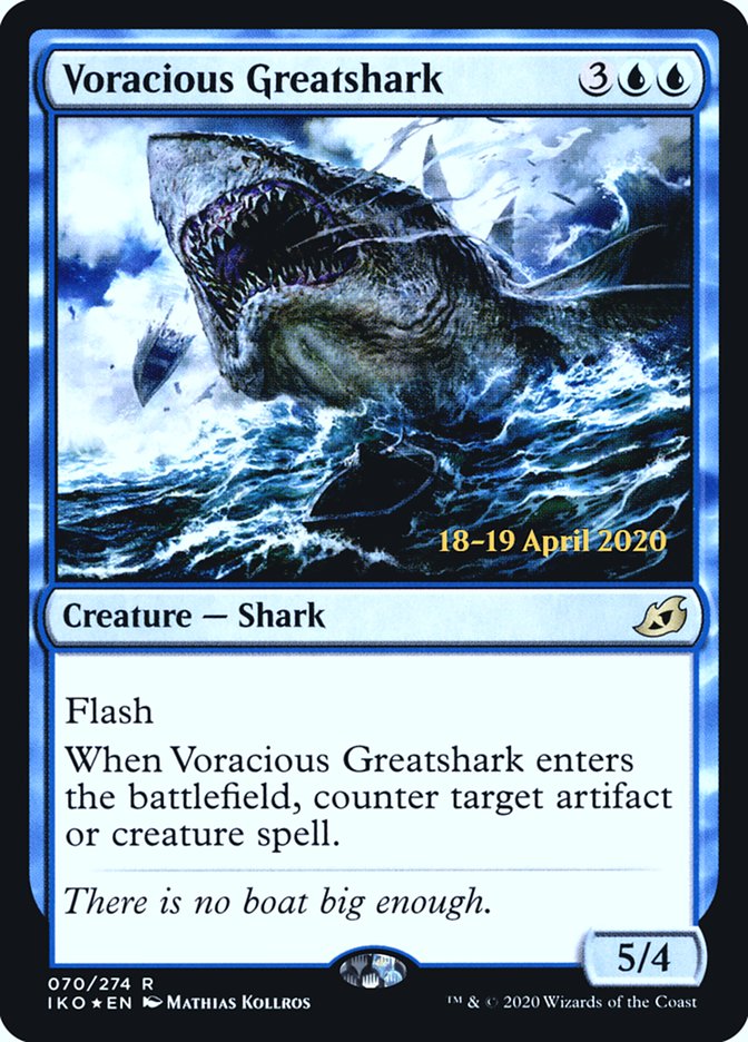 Voracious Greatshark  [Ikoria: Lair of Behemoths Prerelease Promos] | Galactic Gamez