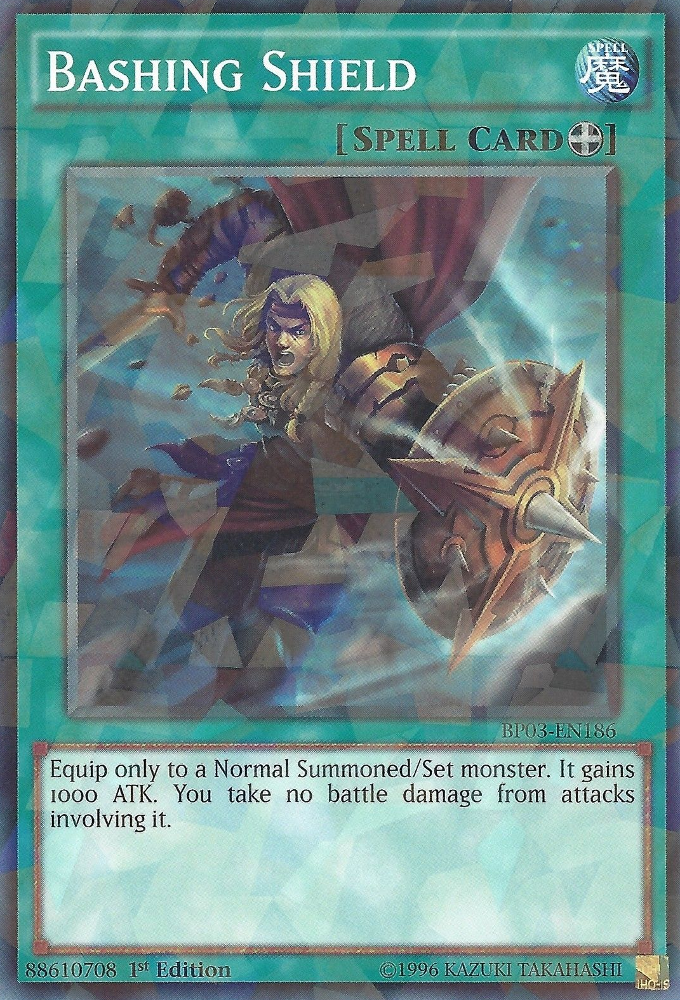 Bashing Shield (Shatterfoil) [BP03-EN186] Common | Galactic Gamez
