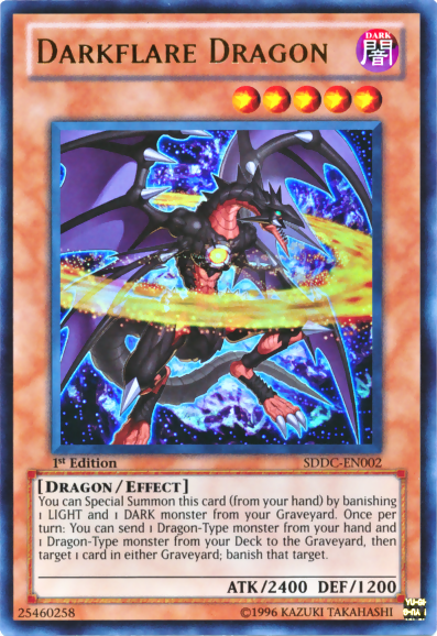 Darkflare Dragon [SDDC-EN002] Ultra Rare | Galactic Gamez