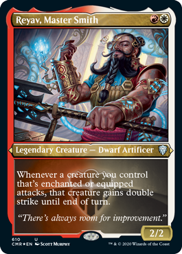 Reyav, Master Smith (Foil Etched) [Commander Legends] | Galactic Gamez