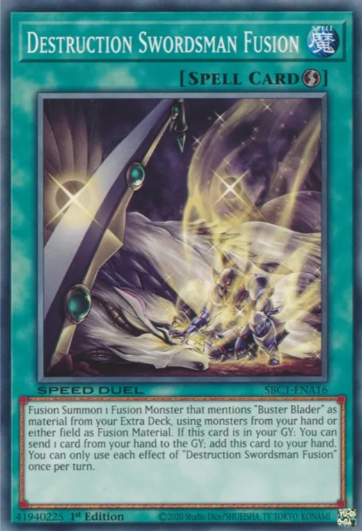 Destruction Swordsman Fusion [SBC1-ENA16] Common | Galactic Gamez