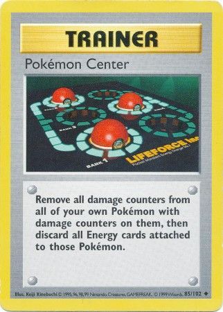 Pokemon Center (85/102) [Base Set Shadowless Unlimited] | Galactic Gamez