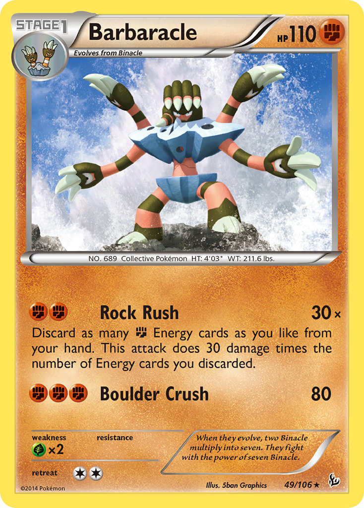 Barbaracle (49/106) [XY: Flashfire] | Galactic Gamez