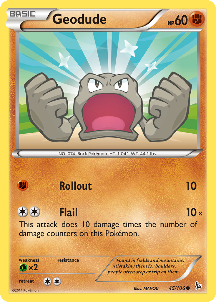 Geodude (45/106) [XY: Flashfire] | Galactic Gamez