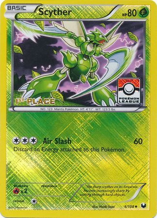 Scyther (4/108) (League Promo 1st Place) [Black & White: Dark Explorers] | Galactic Gamez