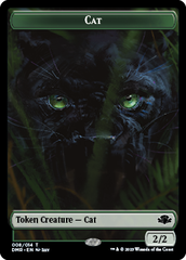 Goblin // Cat (008) Double-Sided Token [Dominaria Remastered Tokens] | Galactic Gamez