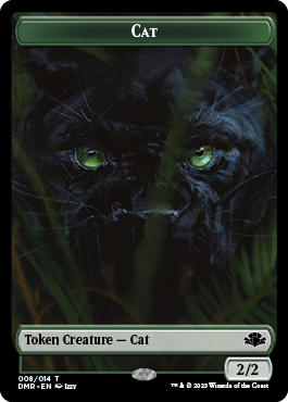 Zombie // Cat (008) Double-Sided Token [Dominaria Remastered Tokens] | Galactic Gamez
