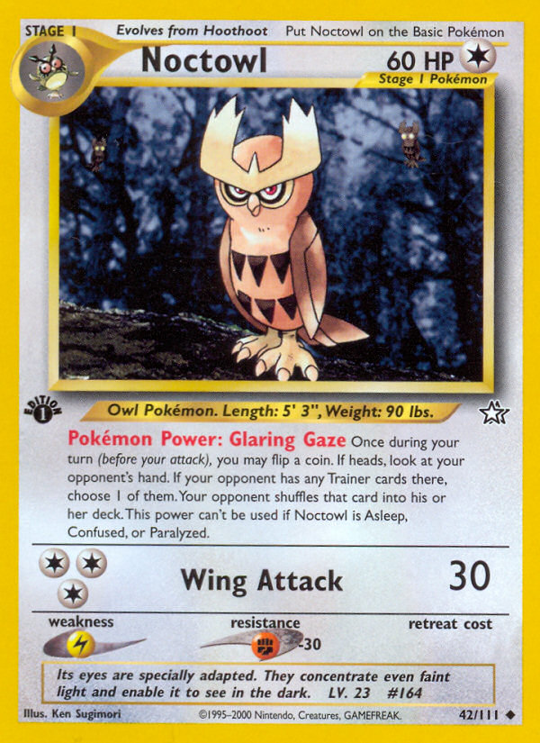 Noctowl (42/111) [Neo Genesis 1st Edition] | Galactic Gamez