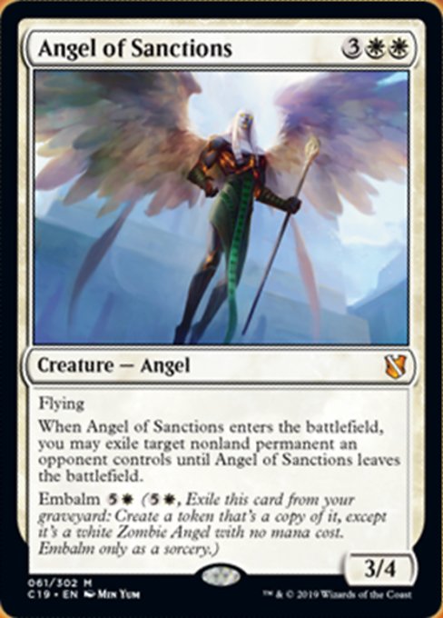 Angel of Sanctions [Commander 2019] | Galactic Gamez