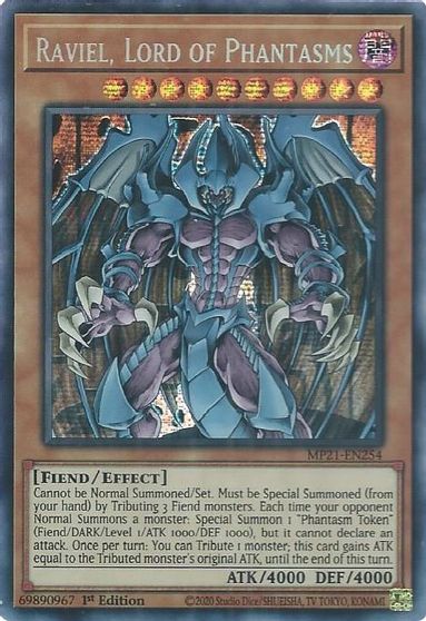 Raviel, Lord of Phantasms [MP21-EN254] Prismatic Secret Rare | Galactic Gamez