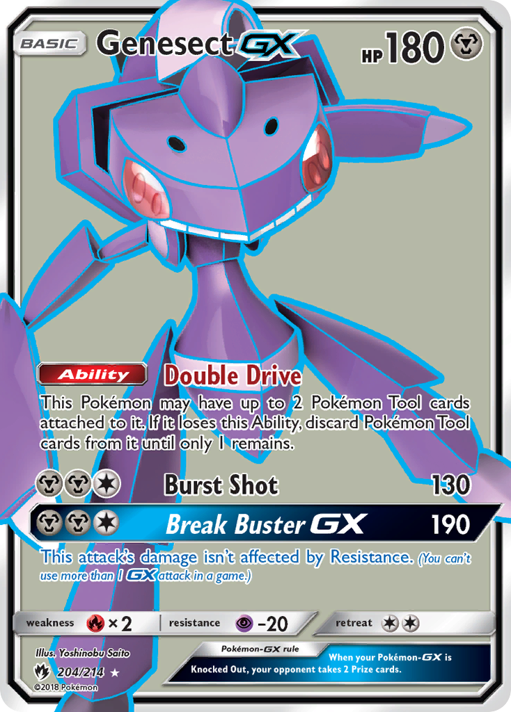 Genesect GX (204/214) [Sun & Moon: Lost Thunder] | Galactic Gamez