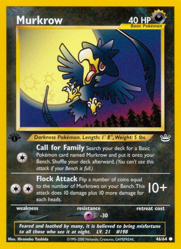 Murkrow (46/64) [Neo Revelation 1st Edition] | Galactic Gamez