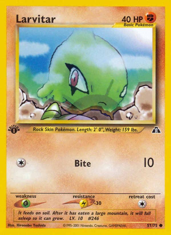 Larvitar (57/75) [Neo Discovery 1st Edition] | Galactic Gamez