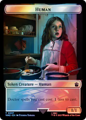 Human (0037) // Mark of the Rani Double-Sided Token (Surge Foil) [Doctor Who Tokens] | Galactic Gamez