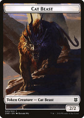 Cat Beast Token [Zendikar Rising] | Galactic Gamez