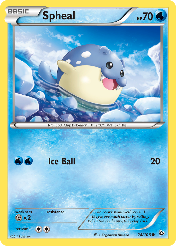 Spheal (24/106) [XY: Flashfire] | Galactic Gamez