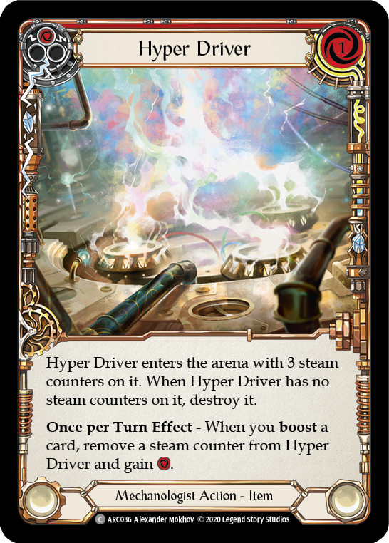 Hyper Driver [ARC036] Unlimited Edition Rainbow Foil | Galactic Gamez