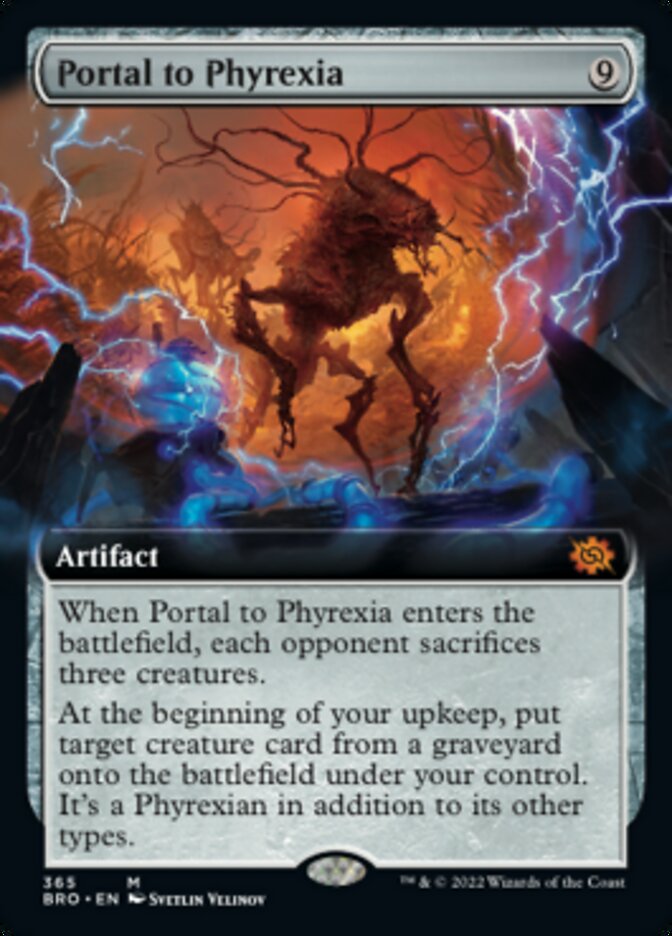 Portal to Phyrexia (Extended Art) [The Brothers' War] | Galactic Gamez