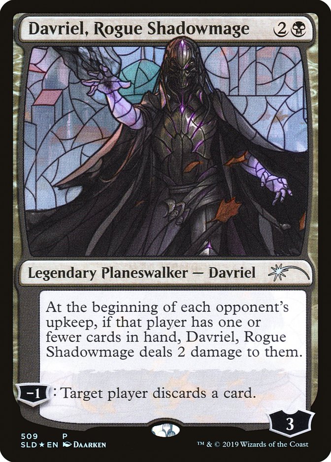 Davriel, Rogue Shadowmage (Stained Glass) [Secret Lair Drop Promos] | Galactic Gamez