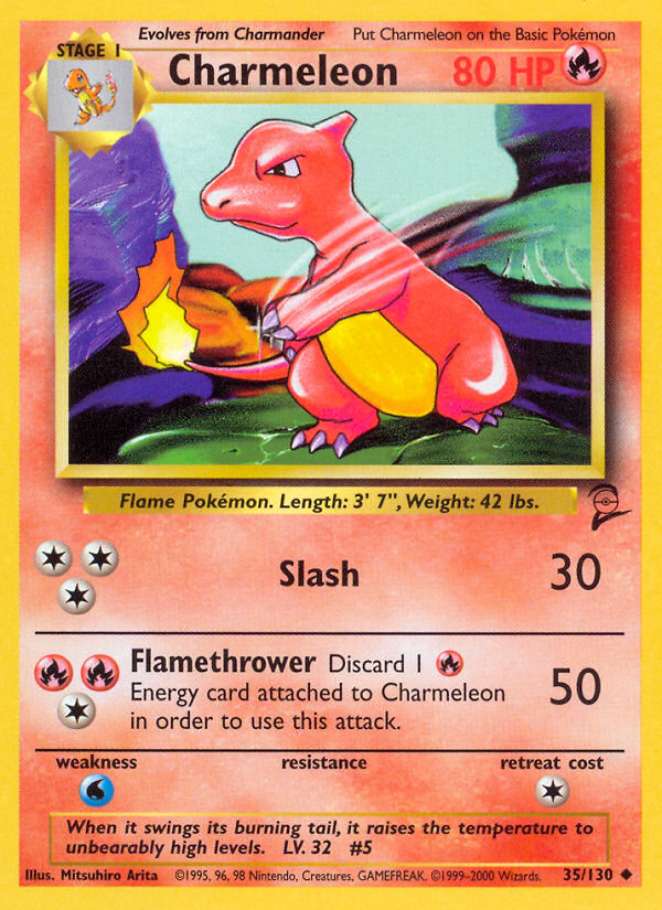 Charmeleon (35/130) [Base Set 2] | Galactic Gamez