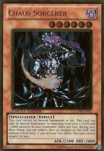 Chaos Sorcerer [GLD4-EN012] Gold Rare | Galactic Gamez